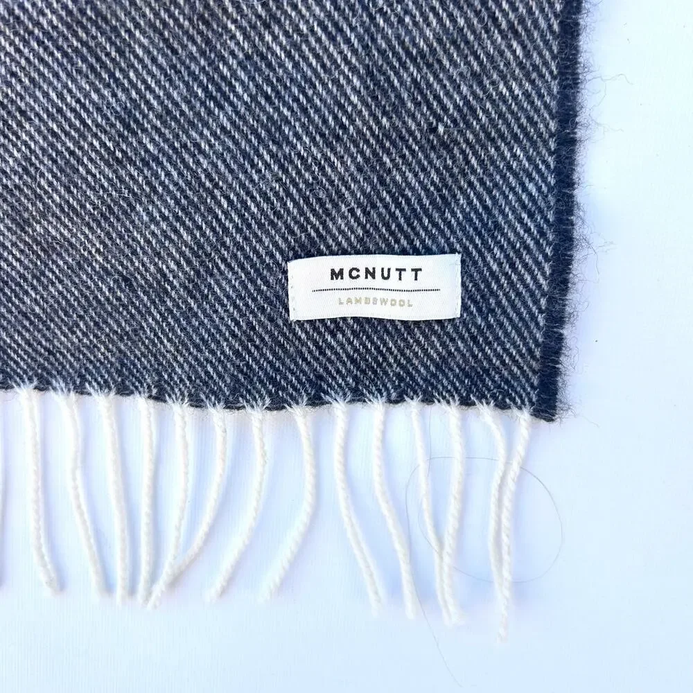 McNutt of Donegal Lambswool Jasmine Scarf Long Wide Ombre Irish Wrap Shawl